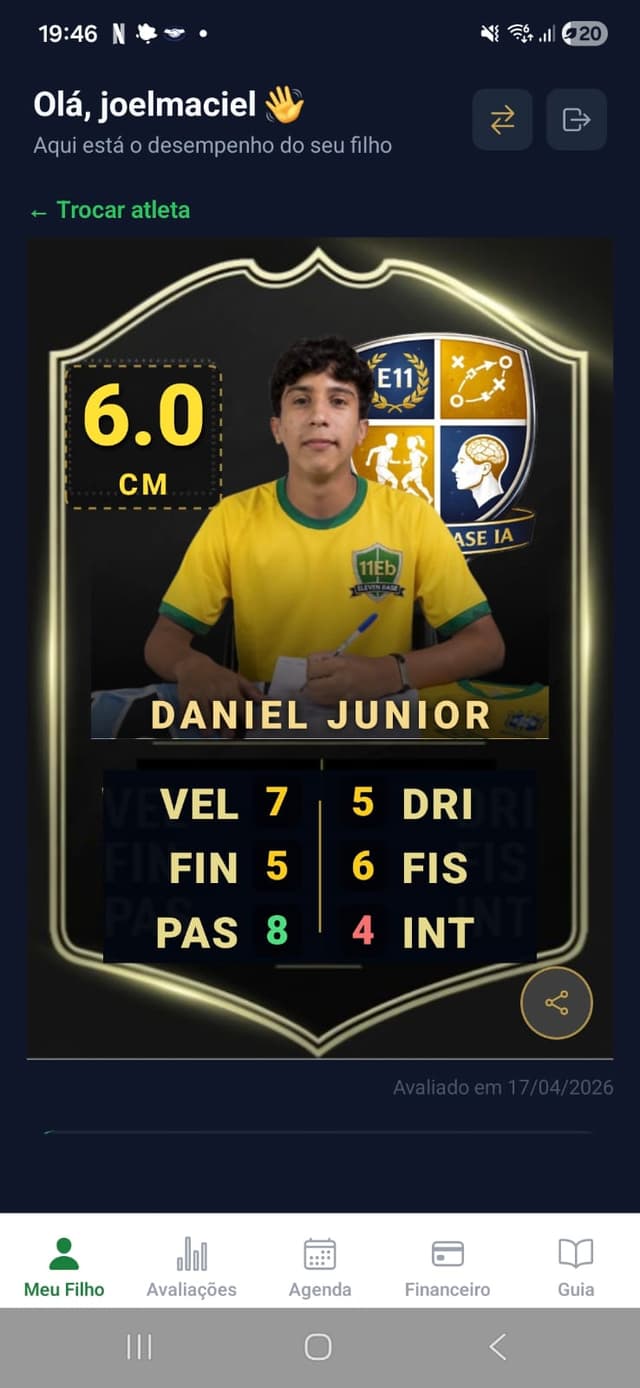 Card FIFA no app Eleven Base