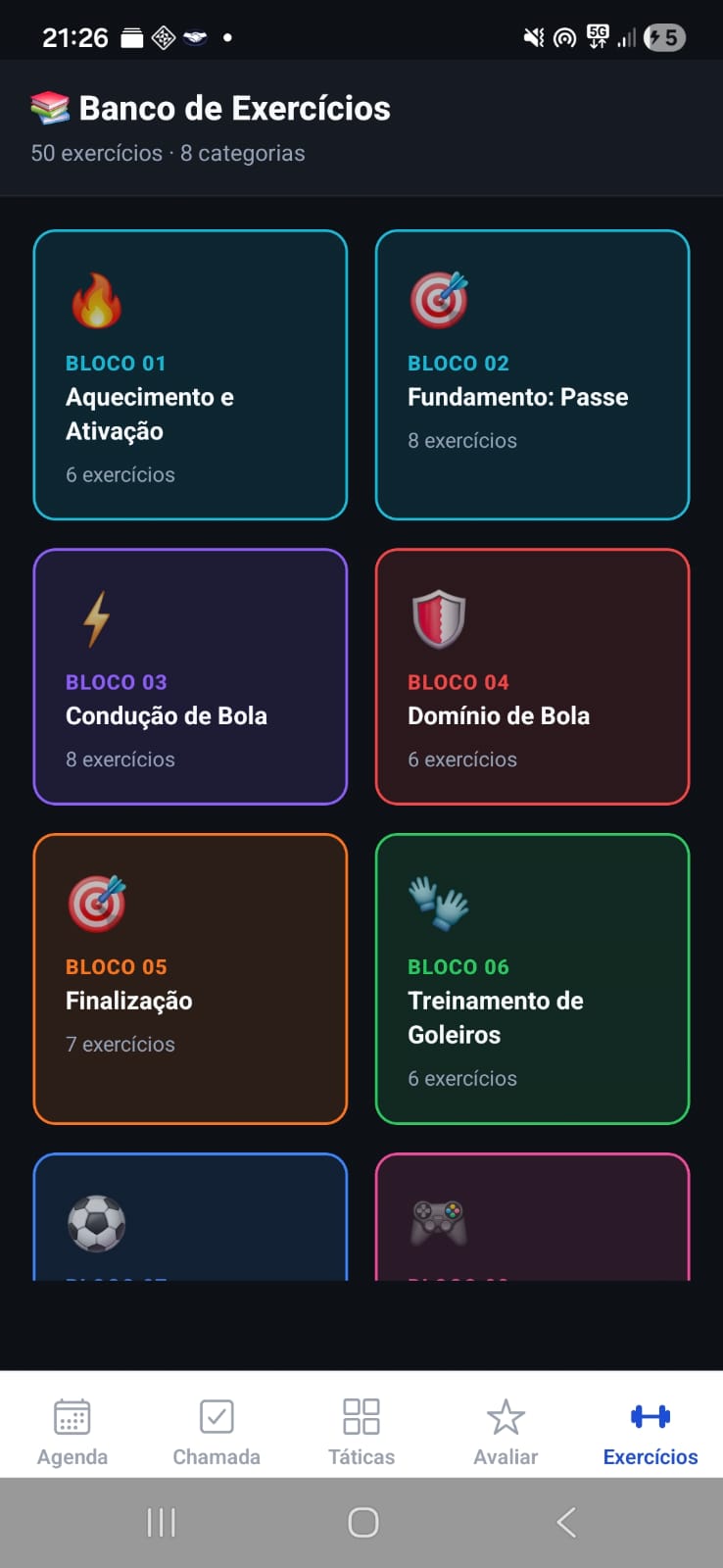 Banco de exercícios